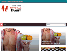 Tablet Screenshot of northtexasnaturalfamily.com